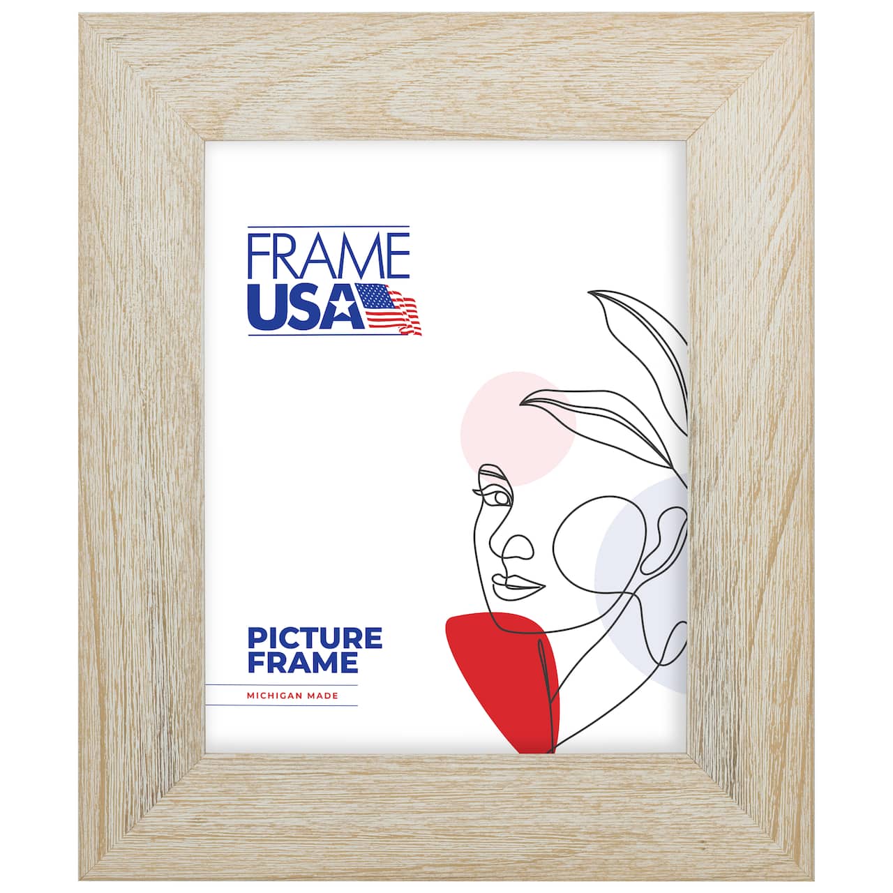 Frame USA Farmhouse Barnwood White Single Image Picture Frame